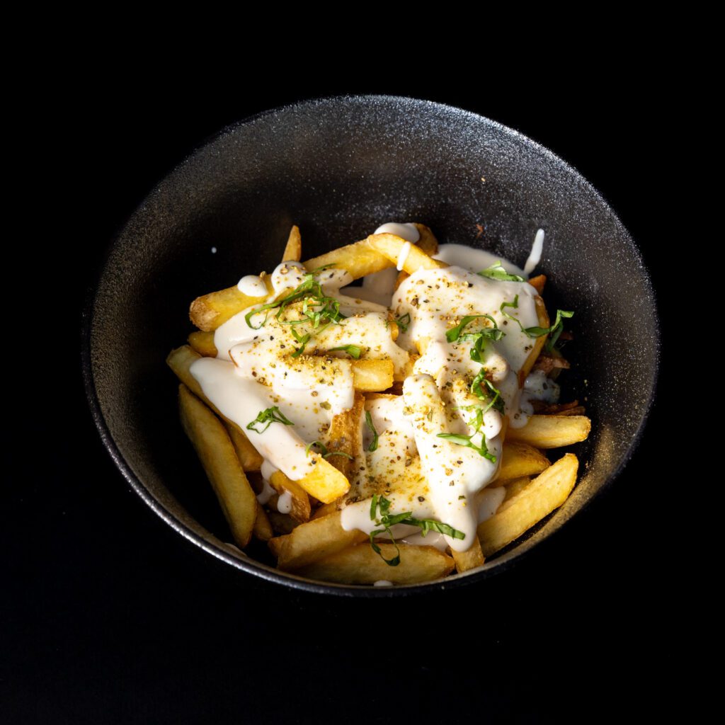Fonduta di parmigiano, Pepe Limonato e Basilico